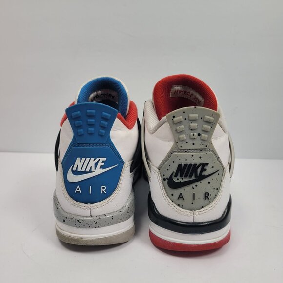 Air Jordan 4 Retro SE GS "What The Youth" White Sneakers 408452-146 US Size 4Y - Picture 4 of 8